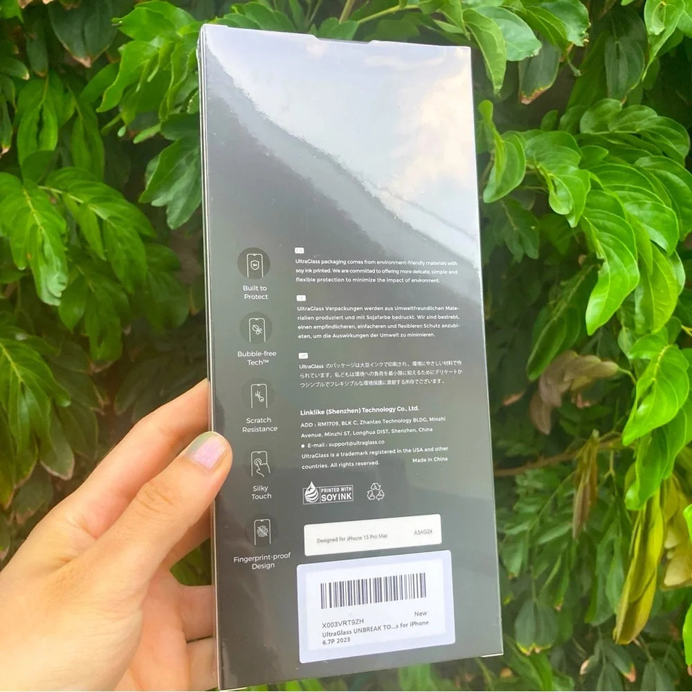 🆕 Ultra Glass Unbreak Screen Protector kit for IPhone 15 Pro Max